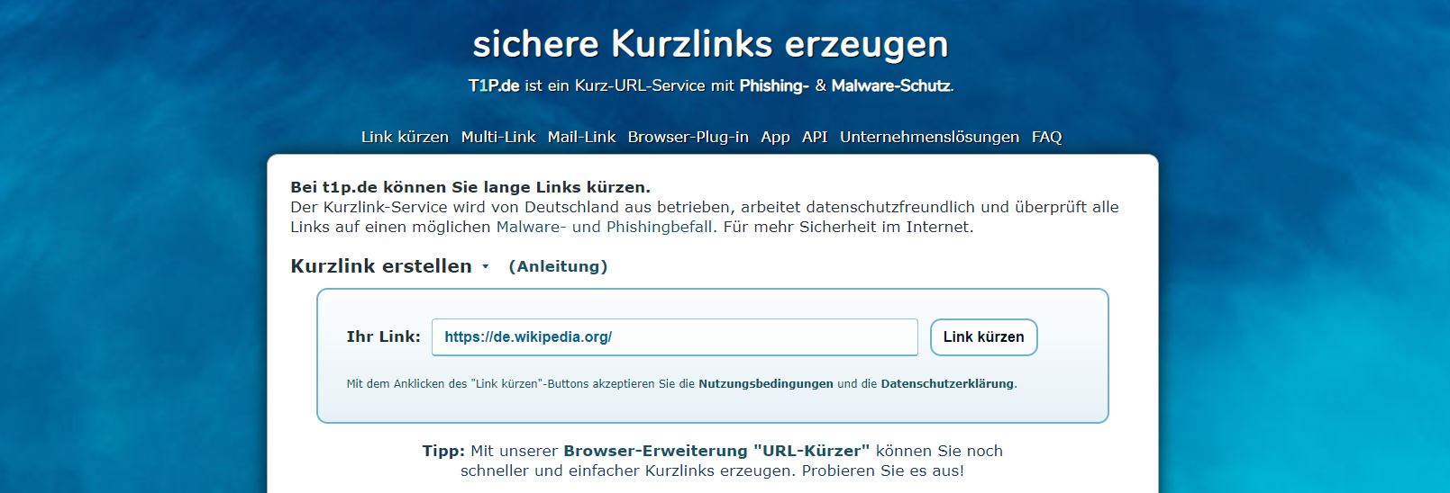 Marketingblog URL Shortener t1p.de