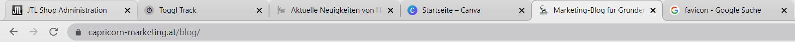 favicon_leiste Favicon Leiste Beispiel